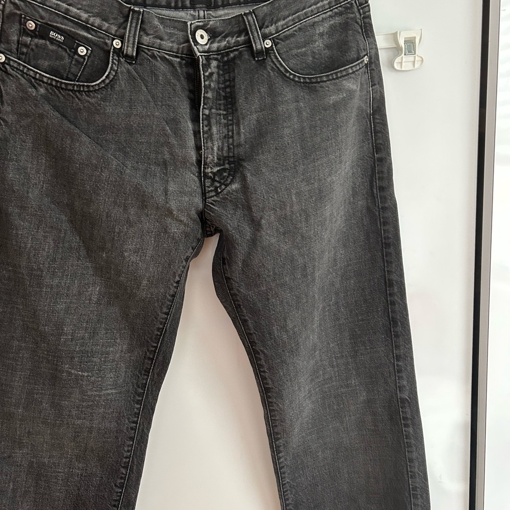 Hugo Boss Charcoal Regular Fit Jeans - image 1